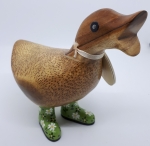 Duckys Green Flower Welly 11cm image