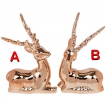 JD62136B Lying Copper Reindeer Small image