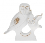 JD65584 White Wood Owl and Baby  image