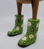 Ducklets Green Flower Welly 30cm  image