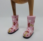 Ducklets Pink Flower Welly 30cm  image
