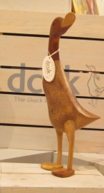 Natural Wooden Duck 40cm image