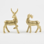 SBRSXM107 Reindeer Standing - Glitter Gold image